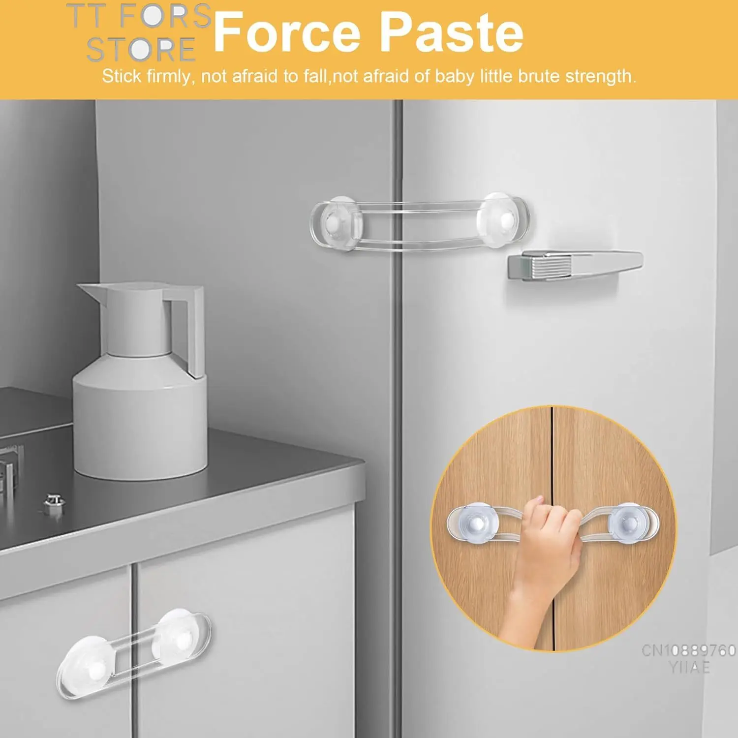 Child Safety Lock Suitable for Cabinets Drawers Wardrobes Ovens and Refrigerators Multi-functional Family Baby Safety Lock