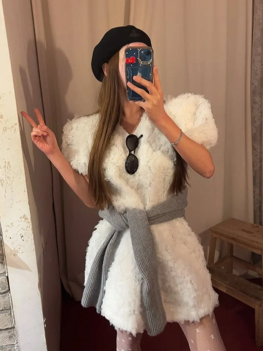 

Heavy Industry Me Crt ort Sve V Ne Dr Women's Early Spring New Loose Straight Skirt Korean Sle Dr