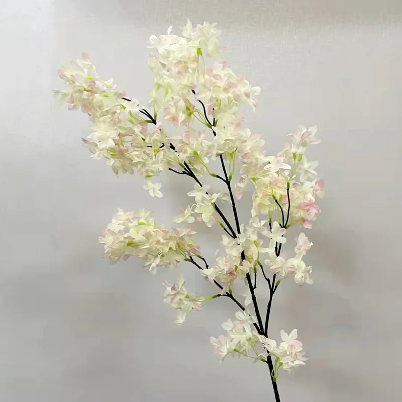 100cm Artificial Flower Cherry Blossom Lilac Wedding Decoration Cherry Silk Fake Flower Artificial Flower Road Guide