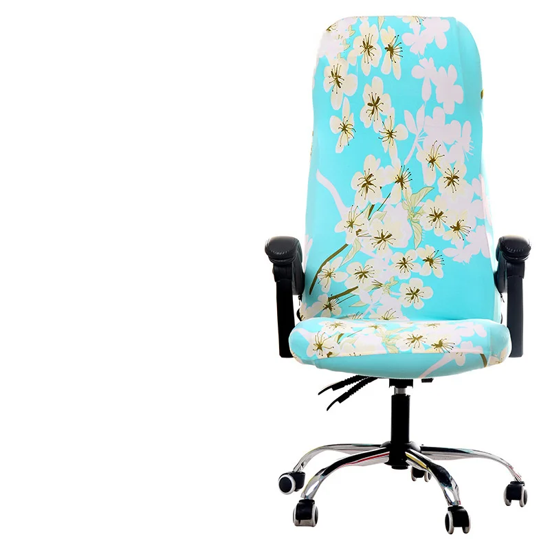 New High Elastic Office Chairs Protect Cover Modern Style Large Size Elastic Chair Cover High Back Computer Rotating Chair Cover
