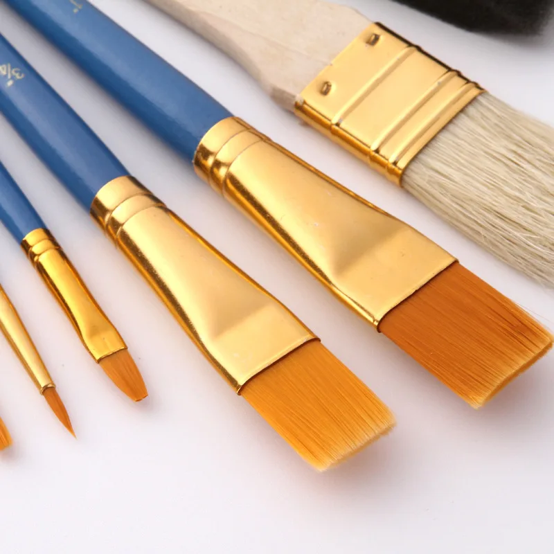 25pcs/Set body Paint Brush Wooden Acrylic Painting Palette Cosmetic Art Kit Drawing Pens bulk makeup kit full professional