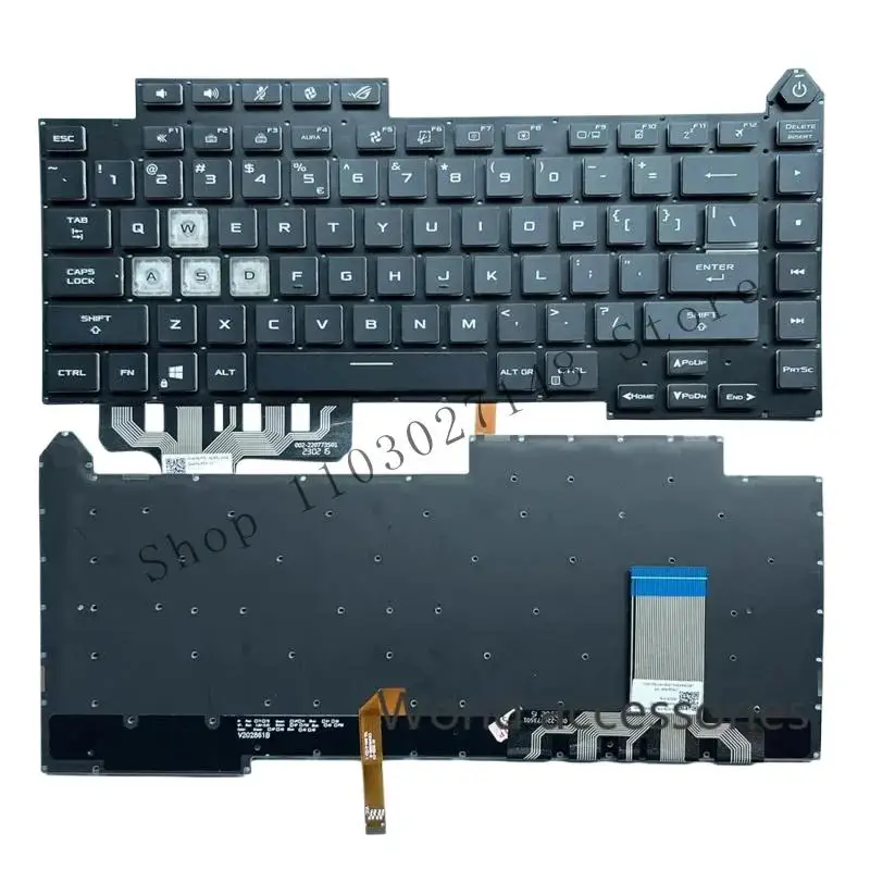 

И G513 Американская русская клавиатура для ASUS ROG Strix G15 G513RC G513RM G513RW G513QR G513QE G513IM G513IC RGB с подсветкой V 202826 BS1 #