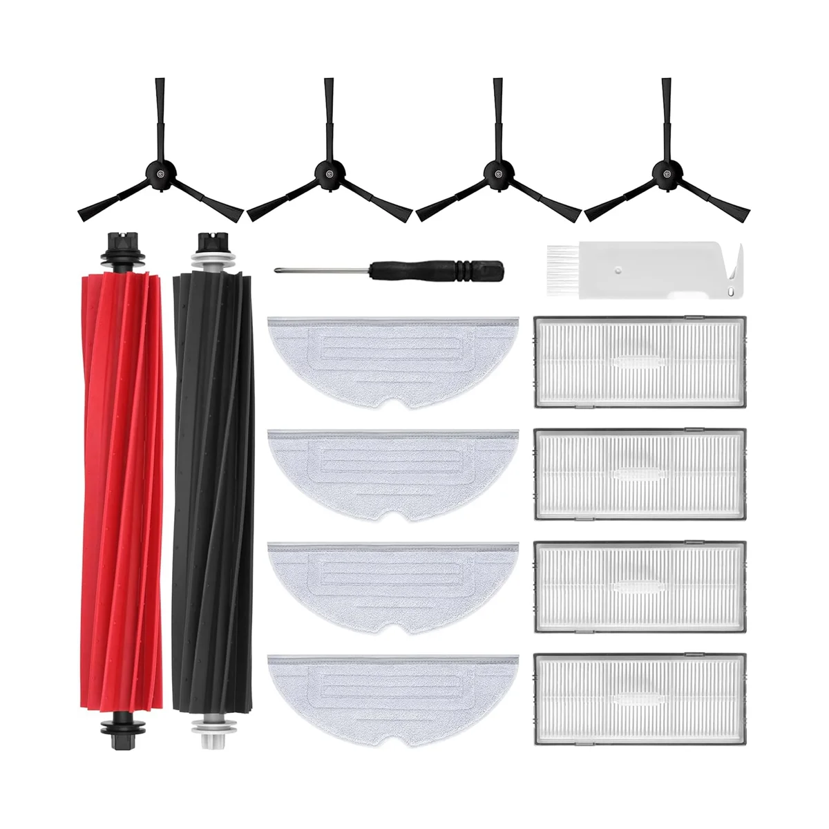 

Набор аксессуаров для S8/S8 + Основная роликовая щетка, боковые щетки, фильтр, салфетки для швабры, запасные части для вакуумного робота, аксессуары