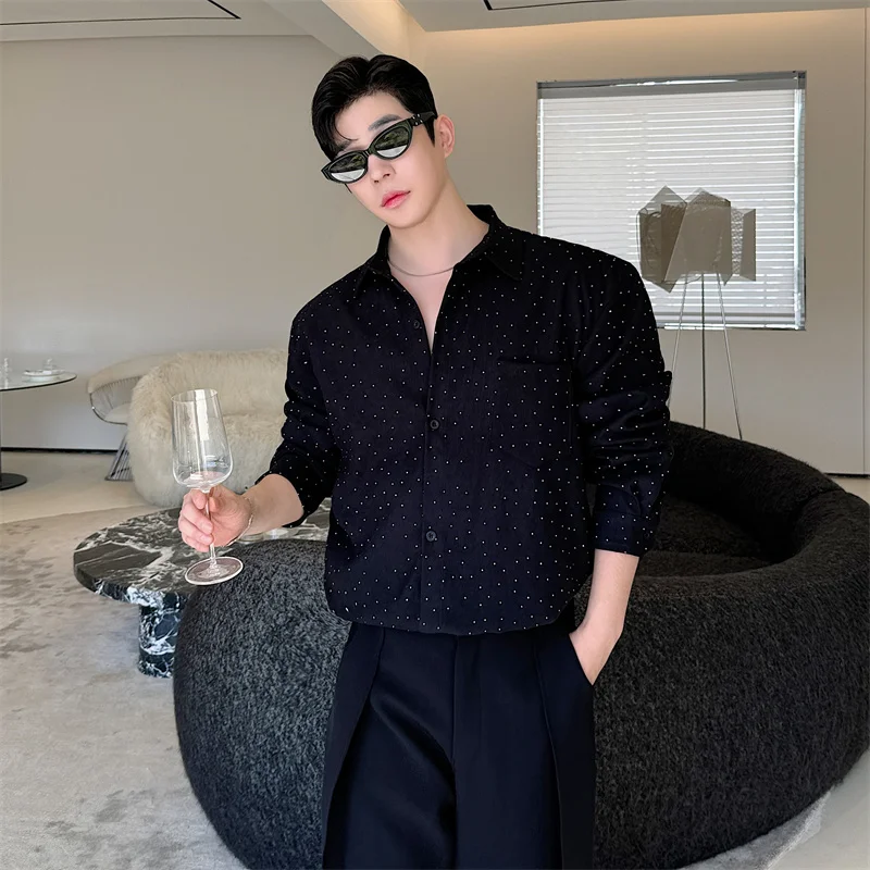 

Loose Fit Long Sve Men's irt Faionable Trendy Korean Design Spring Autumn New Sle Tianxing Casual irt