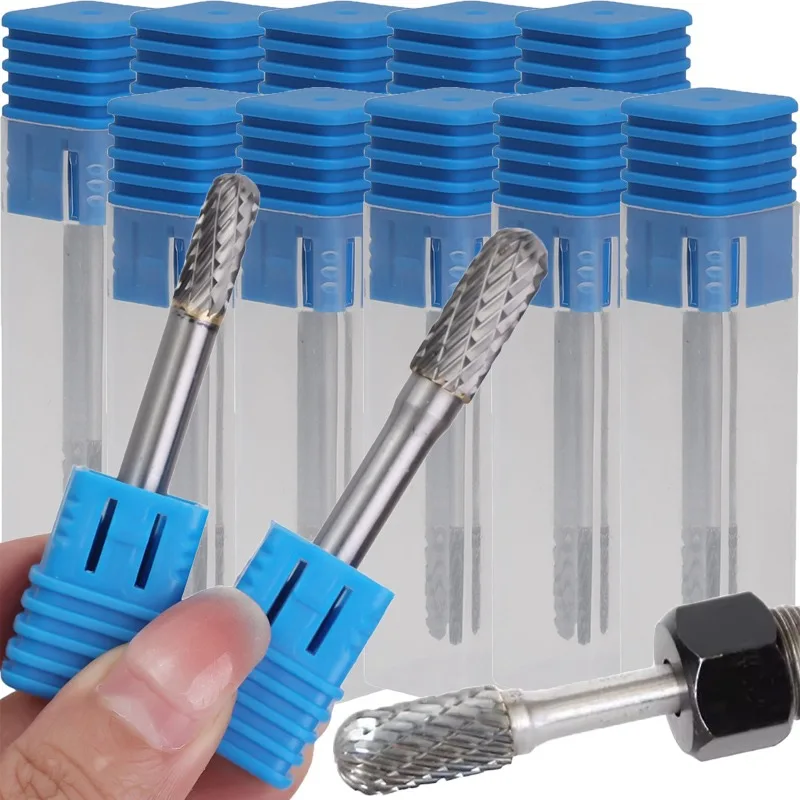 

61/65 мм карбид вольфрама CX тип головка роторный напильник заусенец инструмент точка сплава роторный напильник сверла резьба фреза металл