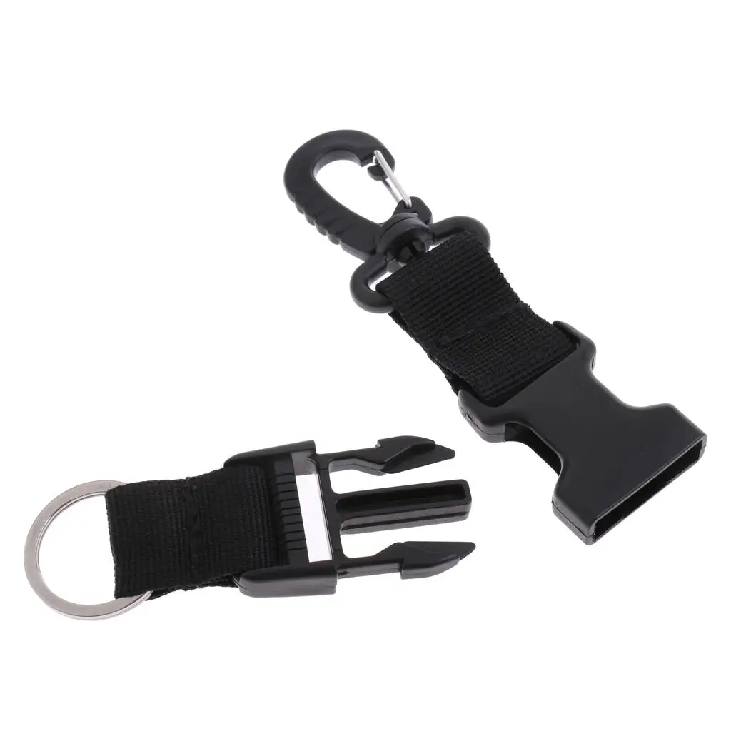 Premium Nylon Scuba Diving Webbing Holder Lanyard Strap & Clip, Split