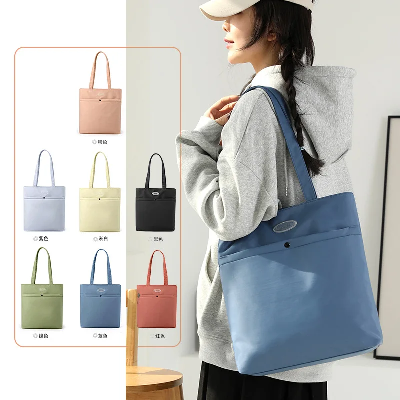 

1X Women Nylon Tote Bags Handbag Ladies Travel Commute Messenger Shoulder Bag Women's Light Handbag Tote Bag Daily Use