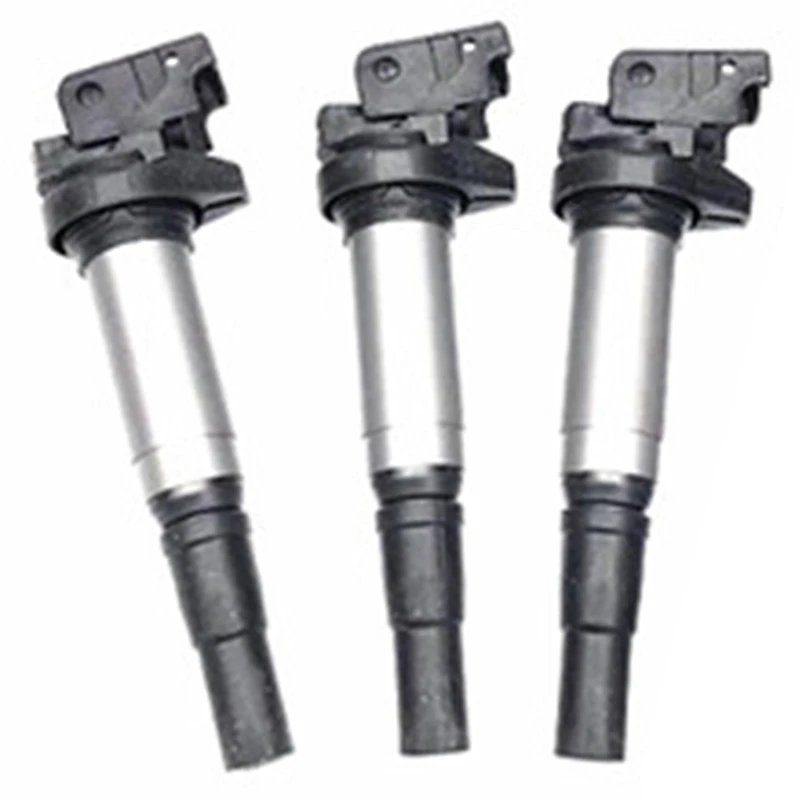 3X Ignition Pencil Coil 597091 597064 For Peugeot 207 208 308 3008 1.6 Citroen C4 C5 1.6 THP VTI -BMW Mini Cooper R58