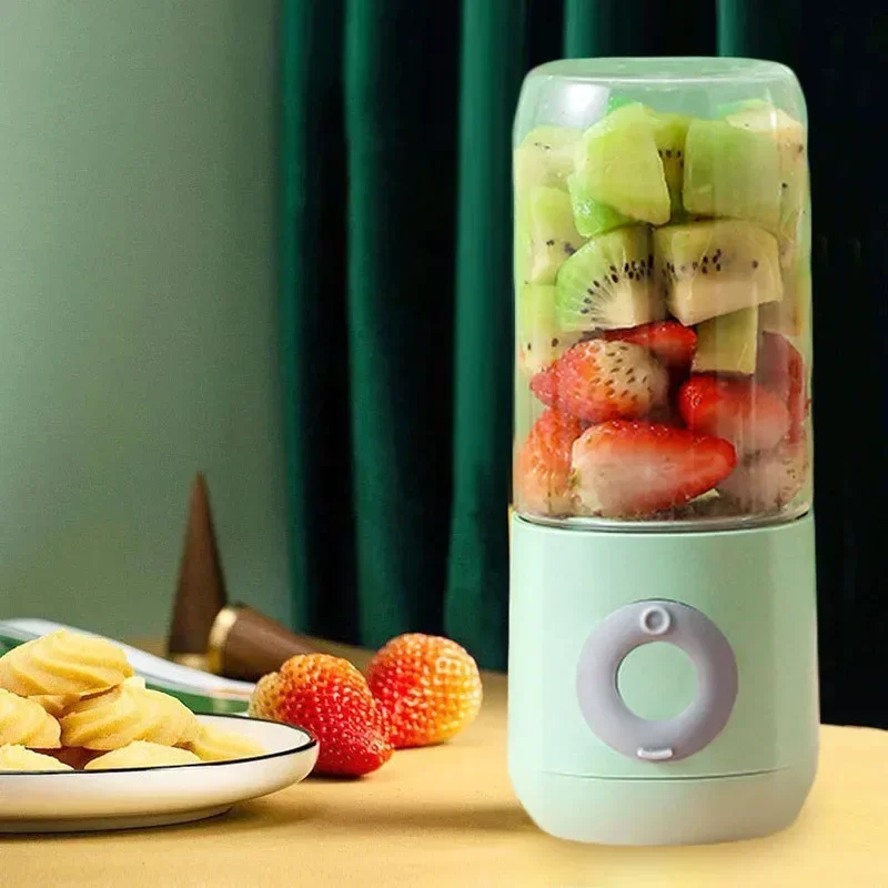 

500ML Electric Juicer Portable Smoothie Blender 6 Knife Mini Blenders USB Wireless Rechargeable Mixer Juicers Cup For Travel