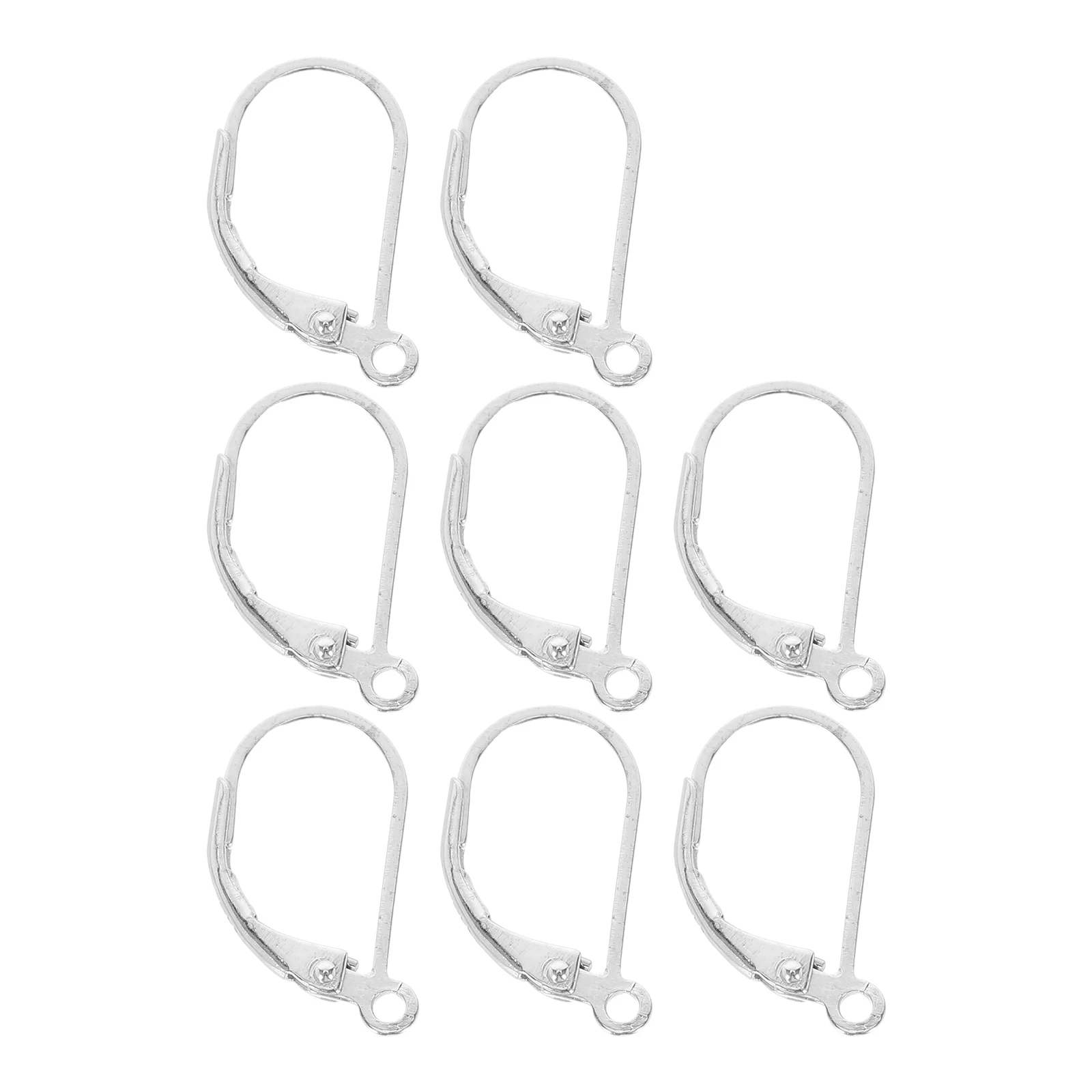 

8 Pcs Silver Ear Hook Miss Sterling Earrings Supplies Jewelry Making Women
