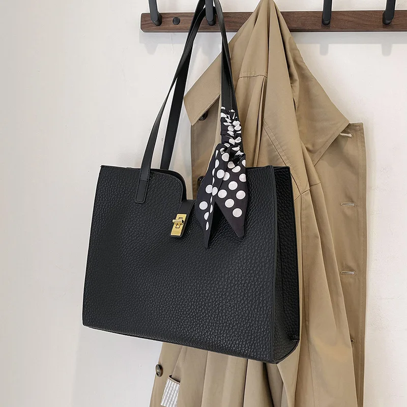 

Модная женская сумка на плечо, большая вместительная однотонная женская сумка из искусственной кожи, роскошные женские большие сумки-тоут, bolsas