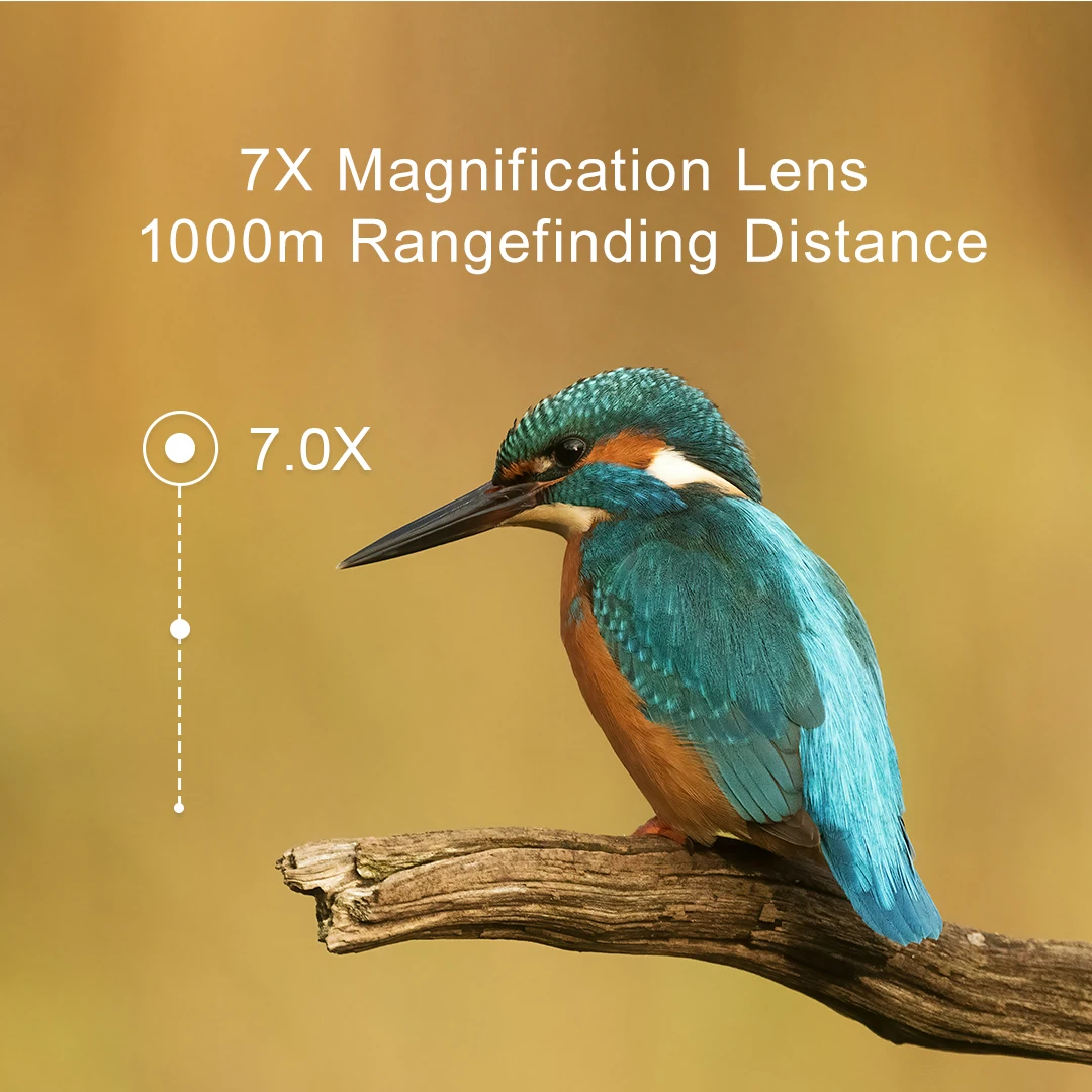 Protap atacado 1000m telêmetro de golfe com 7x alta definição inclinação laser rangefinder 7x telescópio de golfe