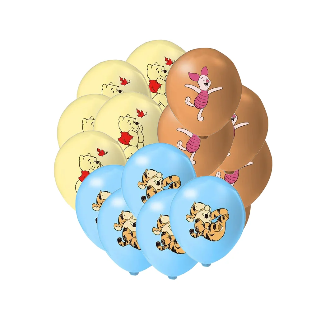 Winnie the Pooh Piglet Tigger 12Inch Latex Balloons Set For Kids Birthday Party Decorations Winnie the Pooh Theme Party Supplies