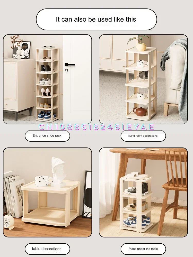 Rack Simple Household Door Storage Artifact New Cabinet Indoor Multi-layer Space Saving Small Narrow Shelf