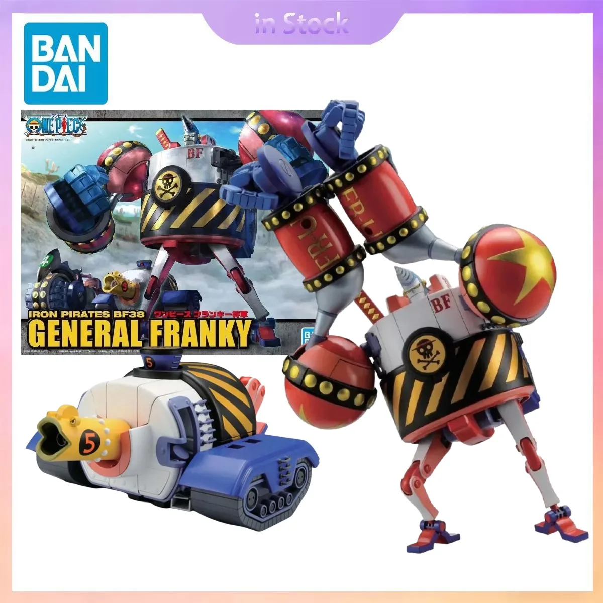 

Оригинальный Bandai, оригинальная в наличии, Iron Pirates BF38, General Franky, цельная коллекция аниме, экшн-фигурки, модели, наборы игрушек, подарки