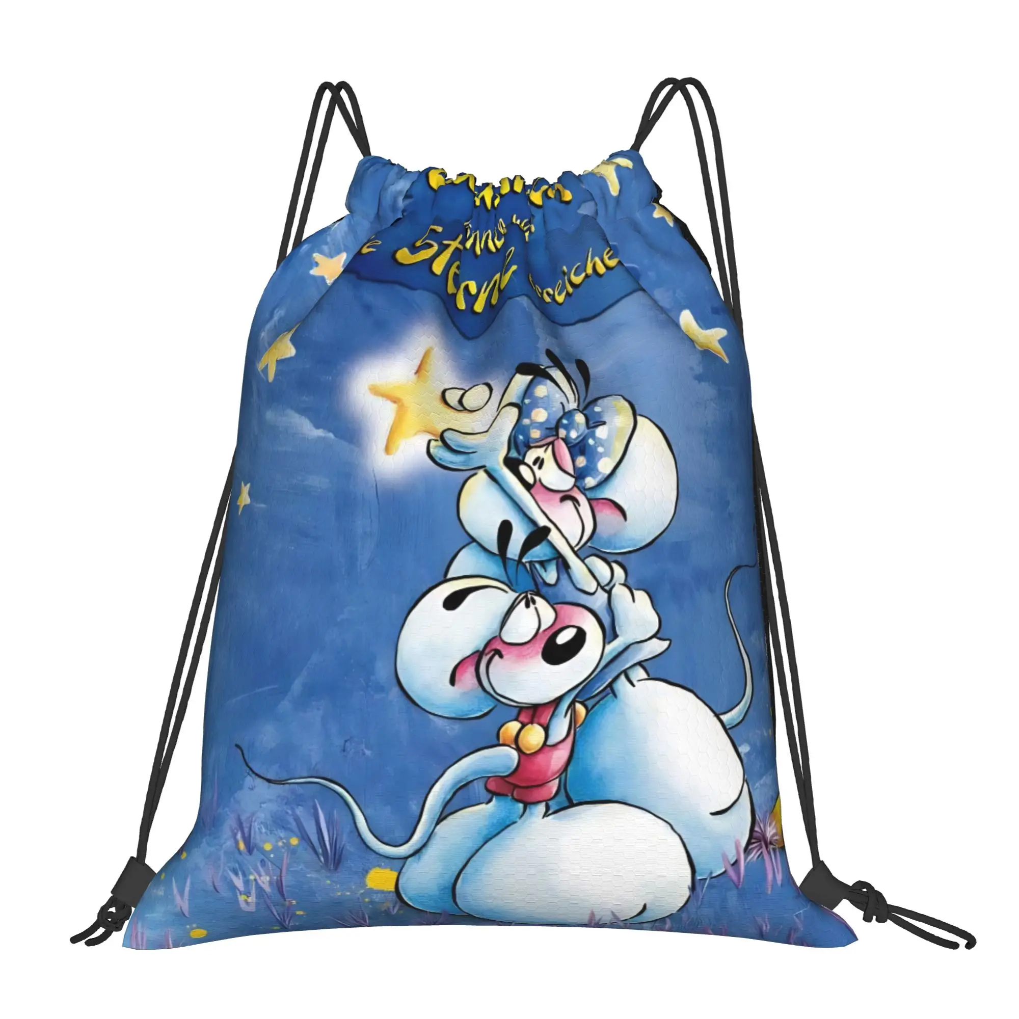 

Мультяшный рюкзак-мешок D-Diddl Rat с милым рисунком, спортивная сумка для спортзала, водонепроницаемый мешок на шнурке для походов