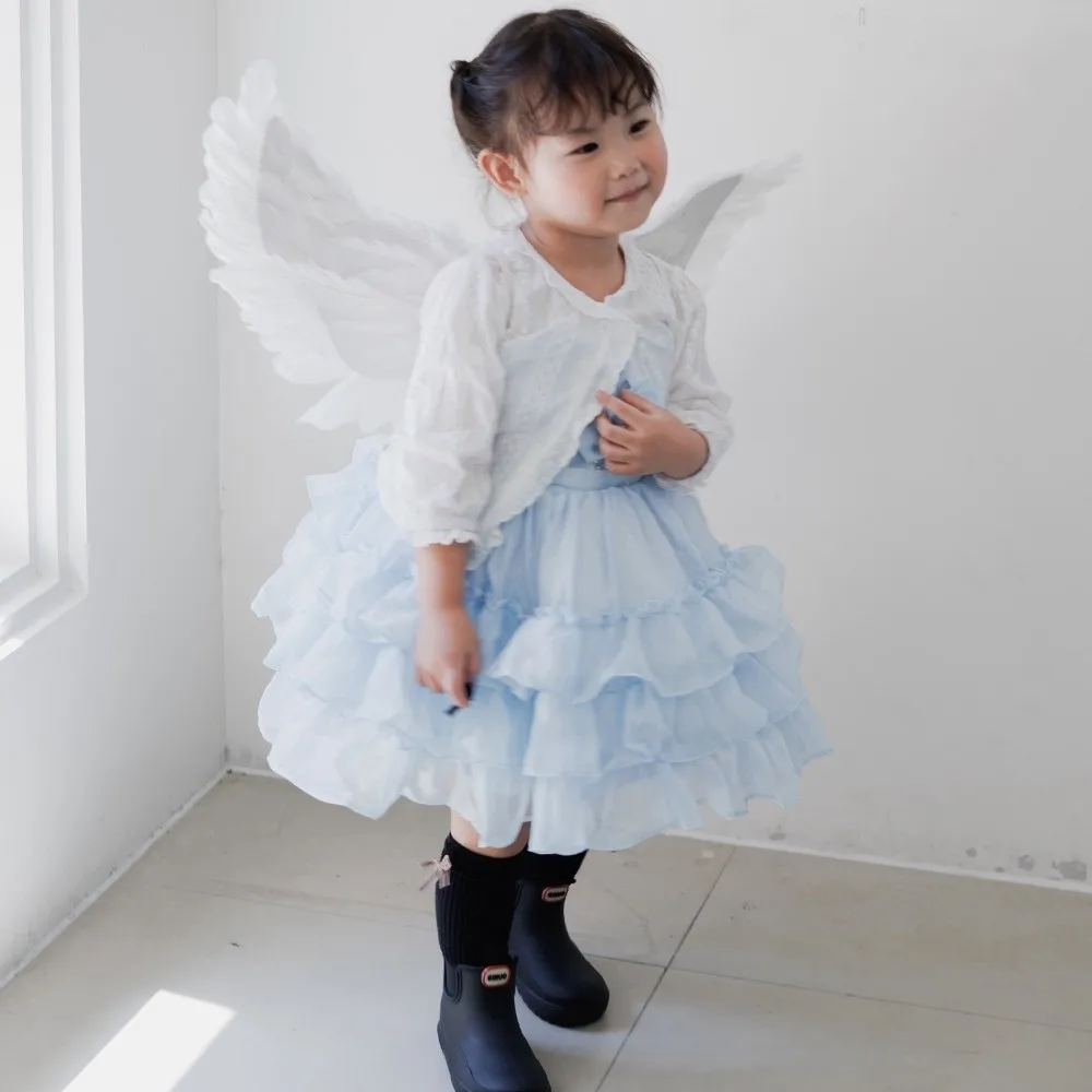 อุปกรณ์ประกอบฉากถ่ายภาพ ปีกขนนก ที่คาดผม ปีกขนนกปีศาจน่ารัก อุปกรณ์ประกอบการแสดงเต้นรำ อุปกรณ์ปาร์ตี้ อุปกรณ์คอสเพลย์ฮาโลวีน