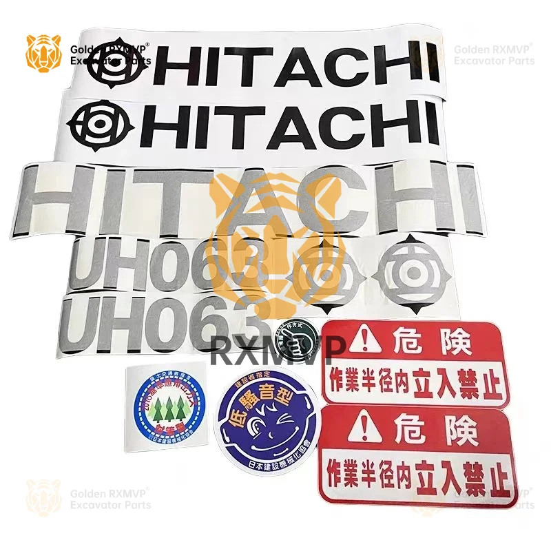 For Hitachi  parts EXUH07-7 025-7 035-7 045-7 063-7 053-7 whole car sticker logo excavator