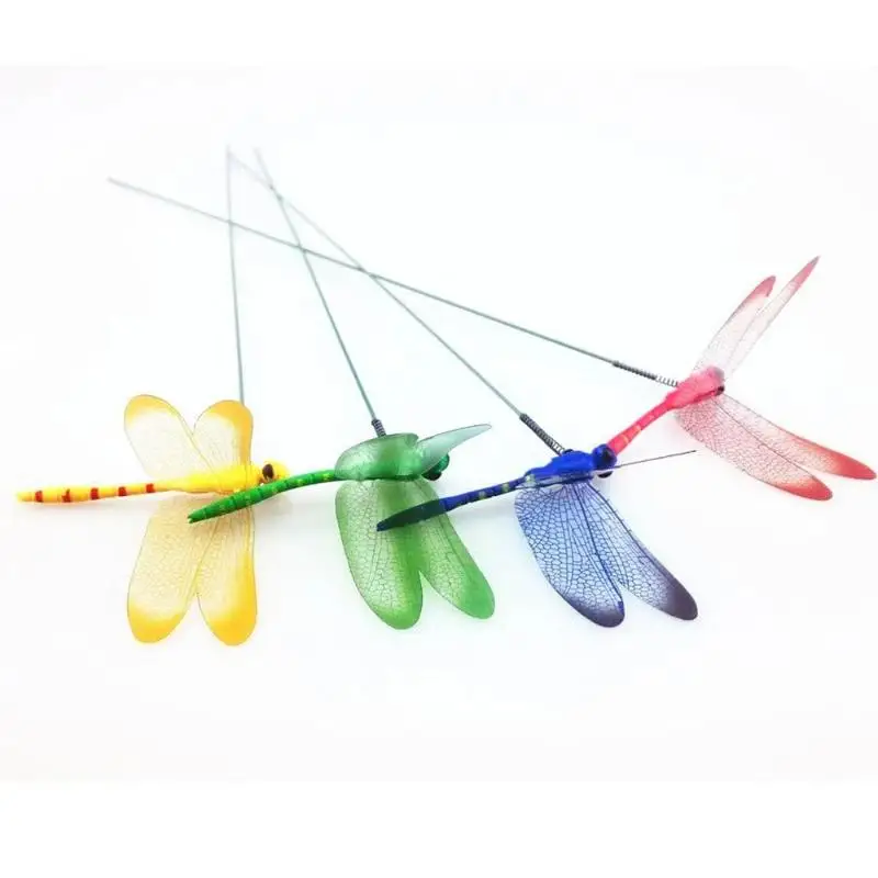 ~~5/10pcs Colorful 3D Dragonfly Garden Yard Flower Arrangement Outdoor Planter Decoration