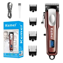 Kemei Small Adjustable Powerful Hair Clipper Rechargeable Hair Trimmer For Men Professional Electric Beard Hair Cutting Tool
