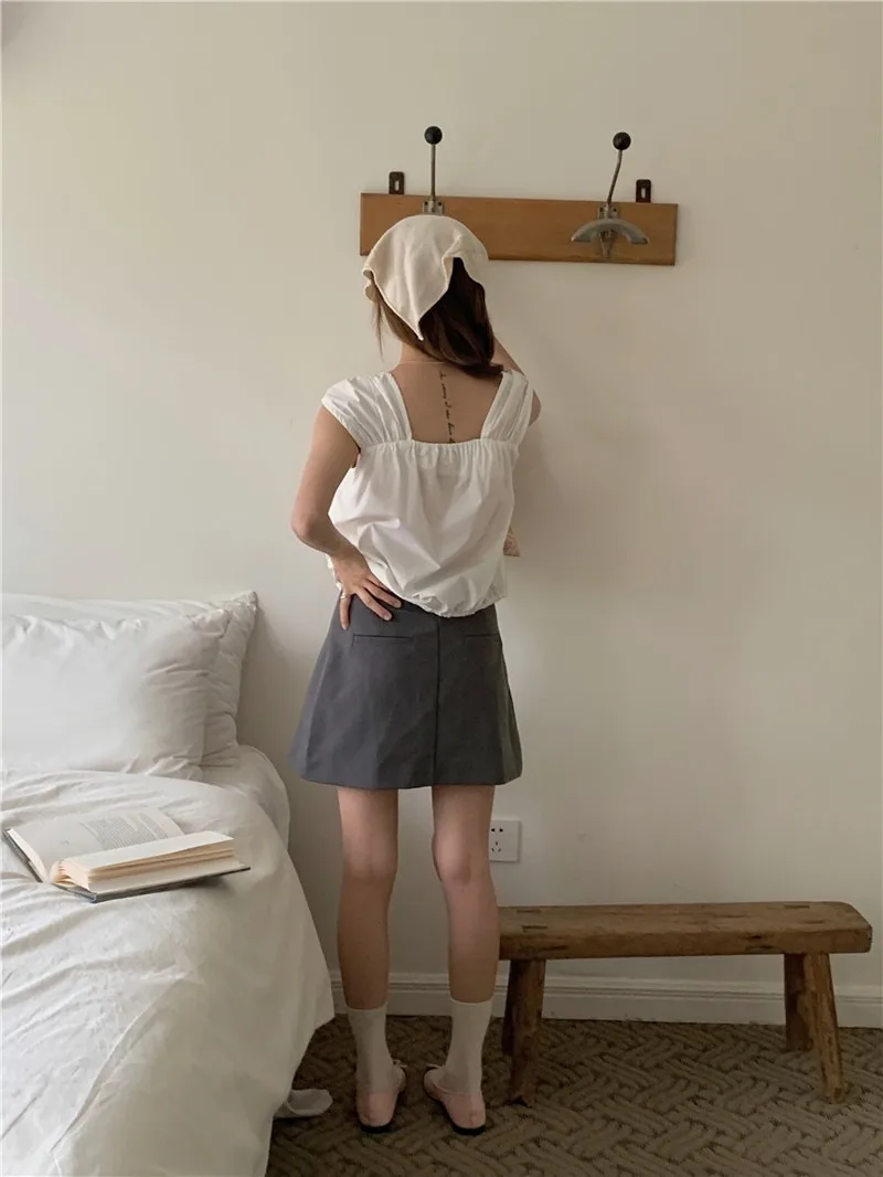 Summer Women Blouse Spring Shirt Female Woman Blouse Maxi Blusas Chiffon Casual Elegant Vintage Long Sleeve Oversize Loose White