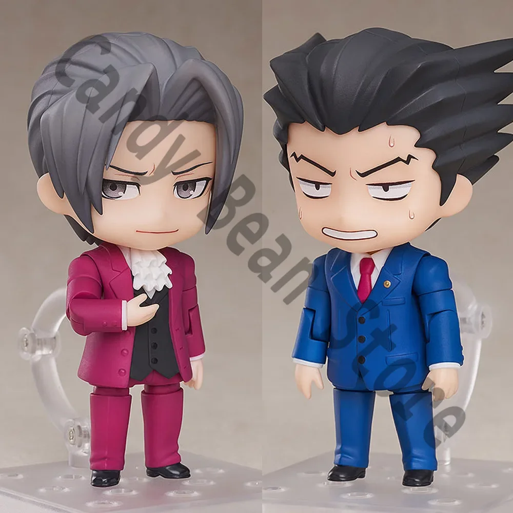 Anime Ace Attorney Phoenix Wright Miles Edgeworth Cosplay Garage Kits Cartoon Handmade Model Terra-cotta Figurine Xmas Gift