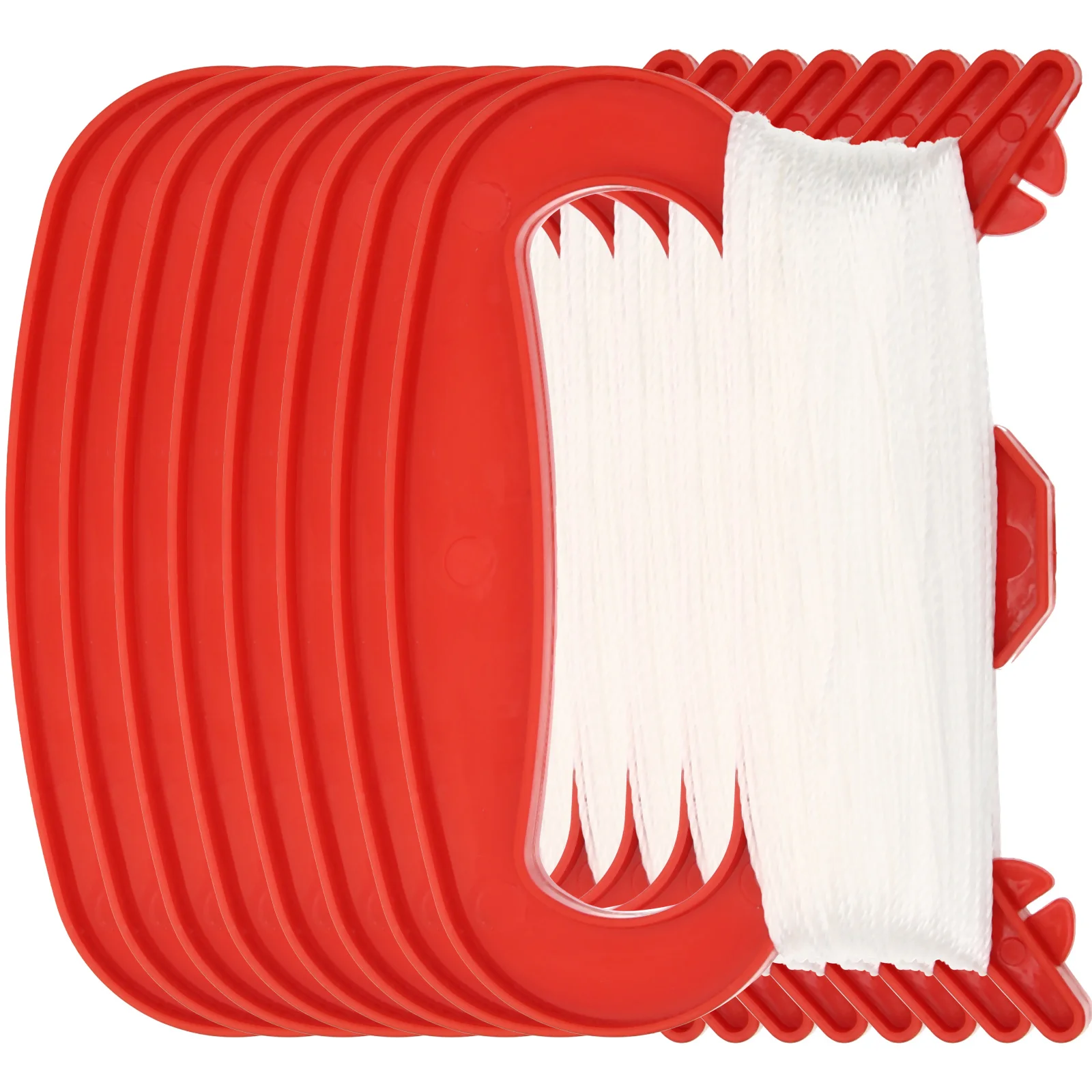 Bobine de cerf-volant portable 8 pièces avec bobine fiable pour débutant et professionnel, enroulement facile, prise confortable, activité de plein air