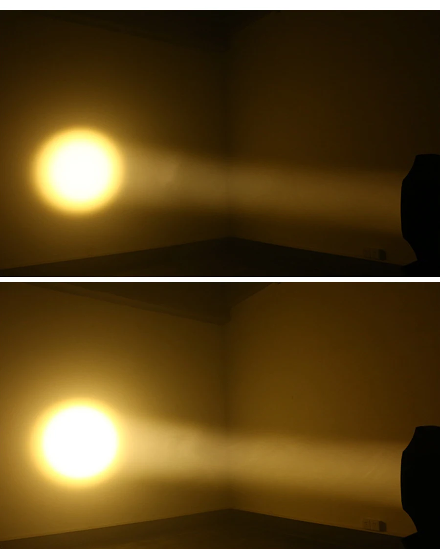 LED PAR-Scheinwerfer COB 200W Linear Zoom Spotlights Wash Lights mit Flügeln Warmweiß (3000K) & Kaltweiß (5700K) Bühnenlicht DMX – Detail 13