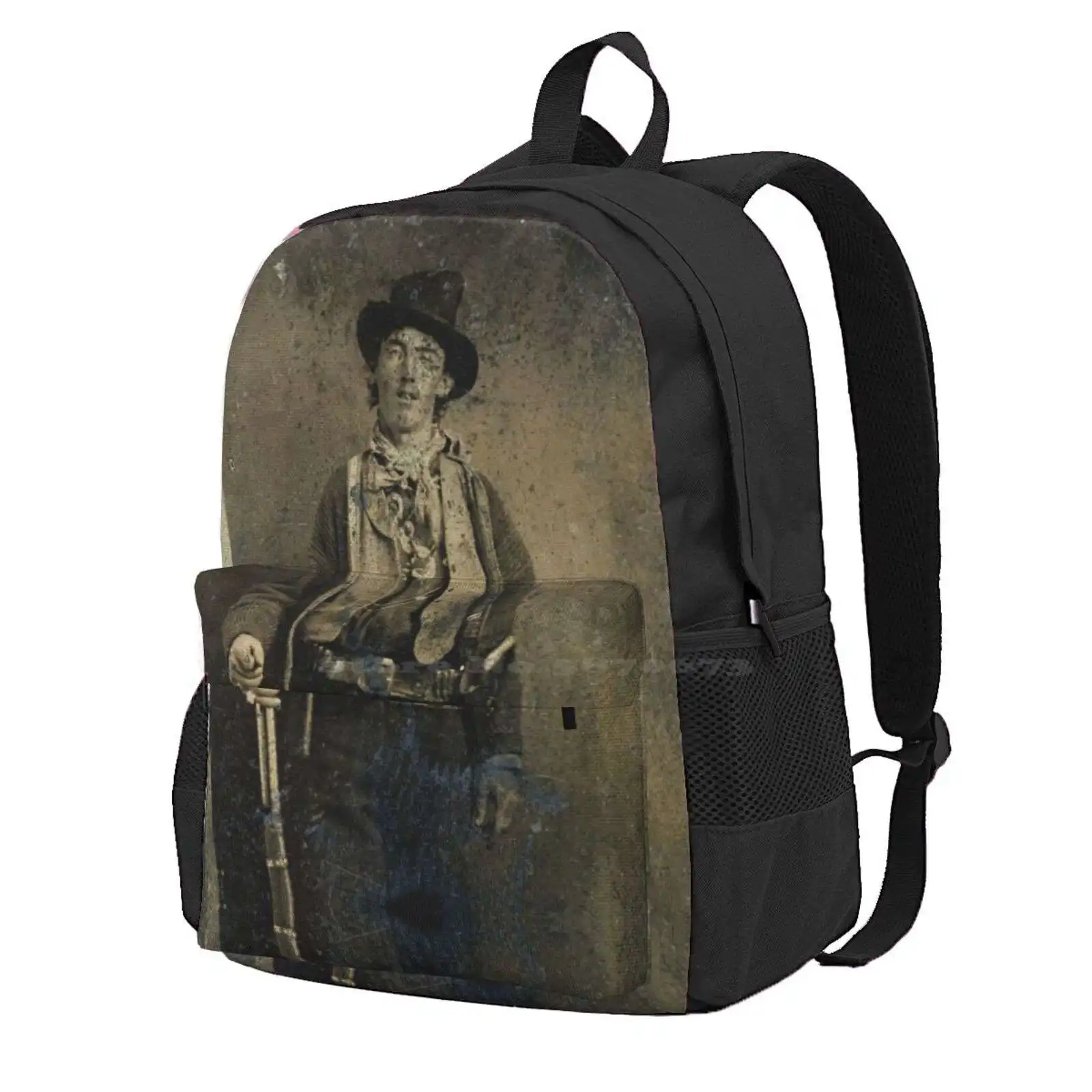 The Only Surviving Authenticated Portrait Of Billy The Kid (1880) Hot Sale Schoolbag Backpack Fashion Bags Billy The Kid