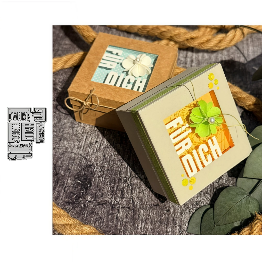 Neues Set mit Segen-Satz-Schneideformen, geeignet für die Herstellung von Sammelalben, Fotoalben, Karten, Stanzen und Prägen.