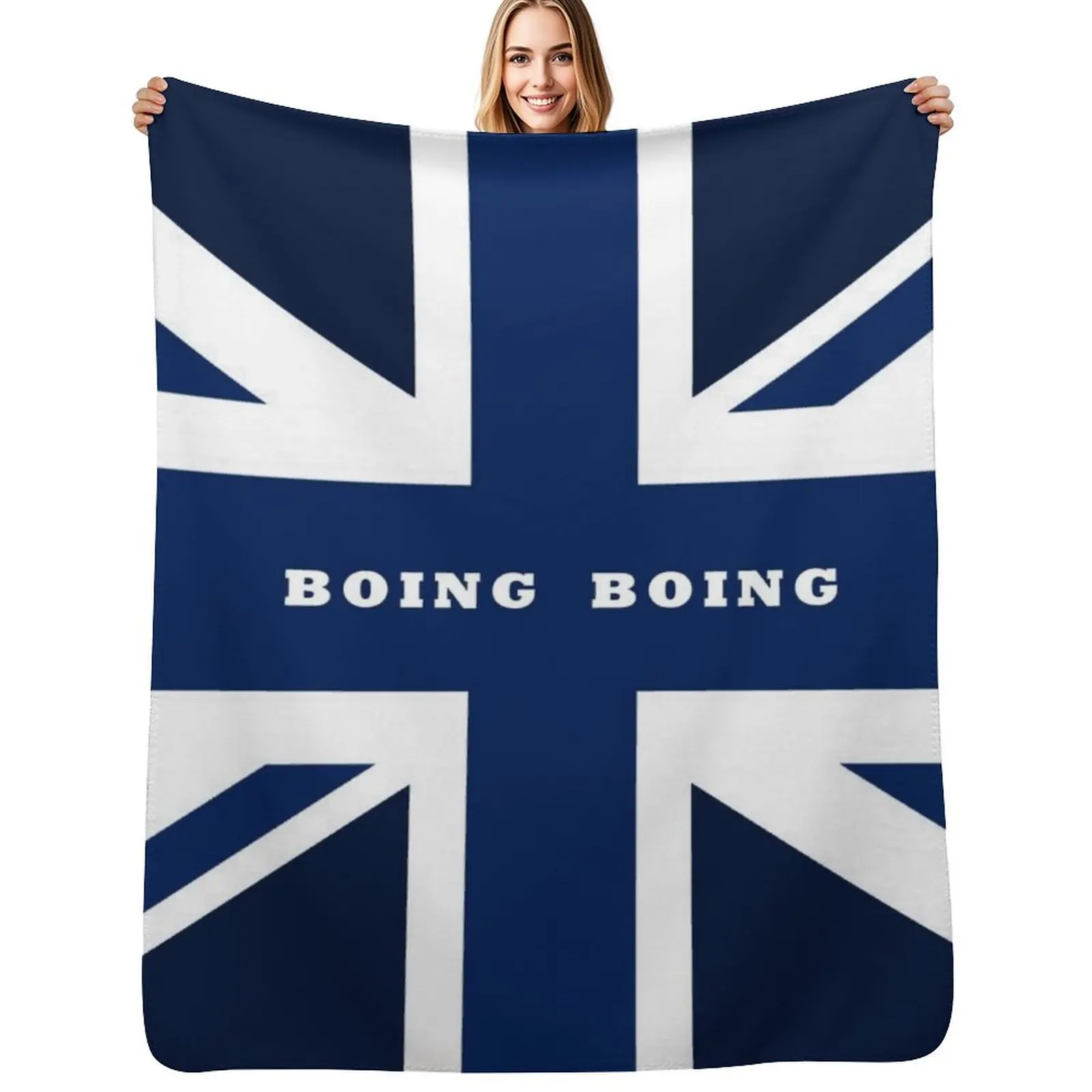 Boing Boing - United Kingdom - West Brom Throw Blanket Cozy Light Blanket for Travel Camping Picnic