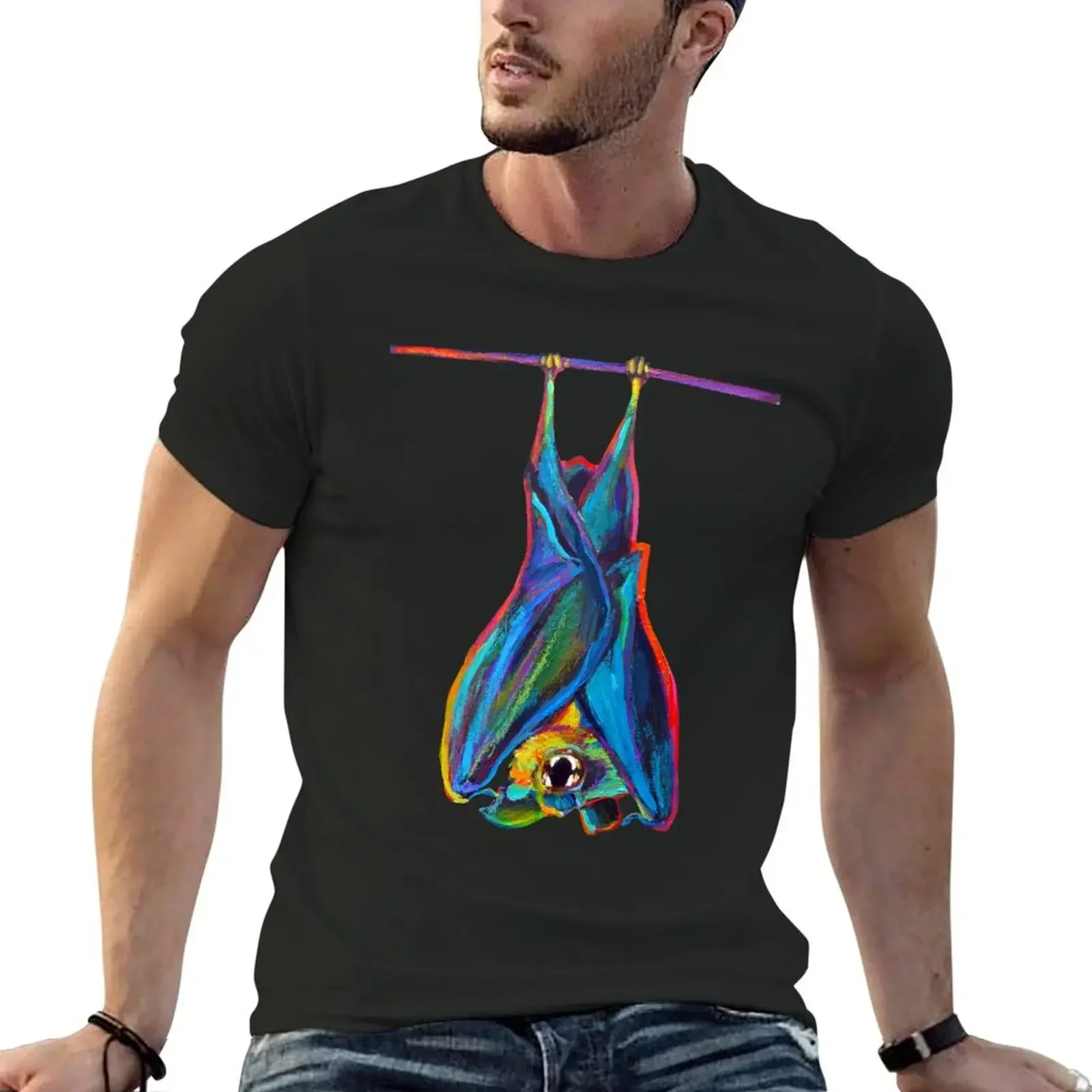 

Spooky Hanging Bat T-Shirt boys whites tshirts personalised fashion shirts outfits for men