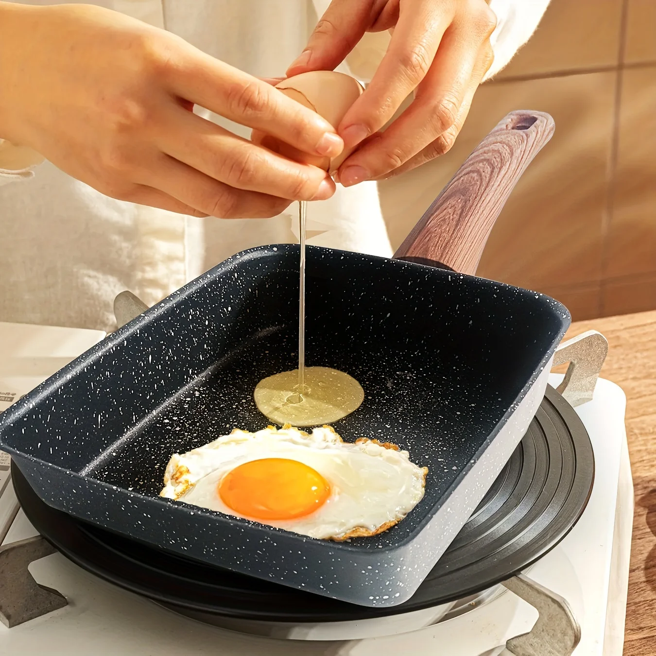 Tamagoyaki Pan Non-Stick Japanese Omelette Pan Rectangle Frying Pans Cooking Egg Roll Pan Breakfast Maker Cookware Kitchen Tools