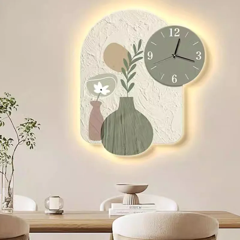 Fun Fancy Battery Wall Clock Unique Decorative Art Luminous Metal Digital Wall Clock Design Decoration Duvar Saati Home Decor