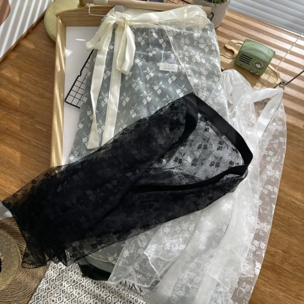 Transparente Spitze ​ ​   Schnürrock ​ ​ Glitzernde Pailletten ​ ​   Durchsichtiger Rock ​ ​ ​ ​ Halbrock aus Spitze ​ ​ ​ ​ Leichter, sexy Vertuschung ​ ​