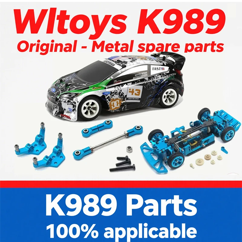 

WLtoys K989 RC Car Original Spare Parts Mosquito Car 1:28 PVC Car Shell Lampshade Differential Receiver Motor Gear Tire Set