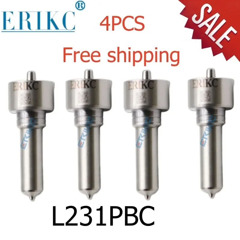 

4PCS L231PBC New Diesel Injector Spare Parts Nozzle L231PBD for Volvo BEBE4C16001 21586296 3801440