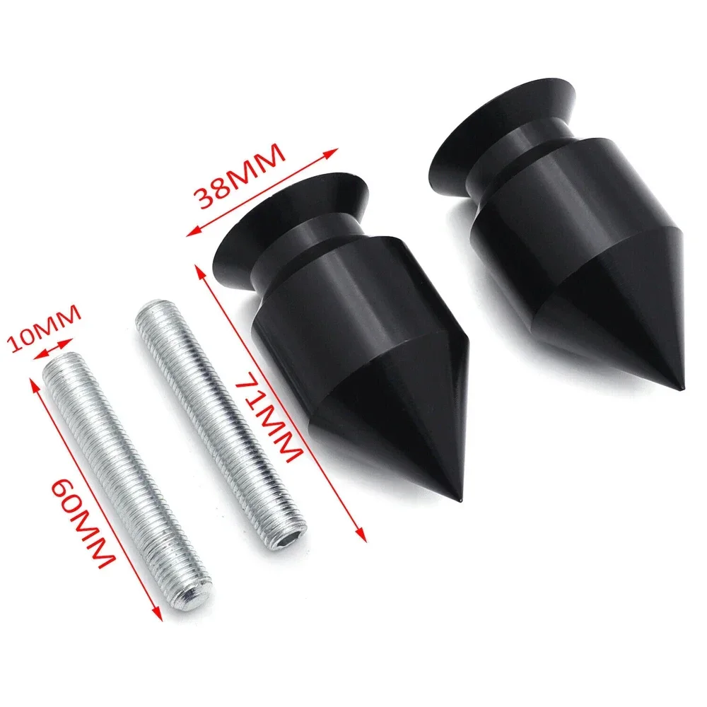 دراجة نارية جزء أسود سبايك Swingarm بكرة 10 مللي متر الموضوع لياماها كاواساكي ER-6N 09-10/نينجا 250R 08-11