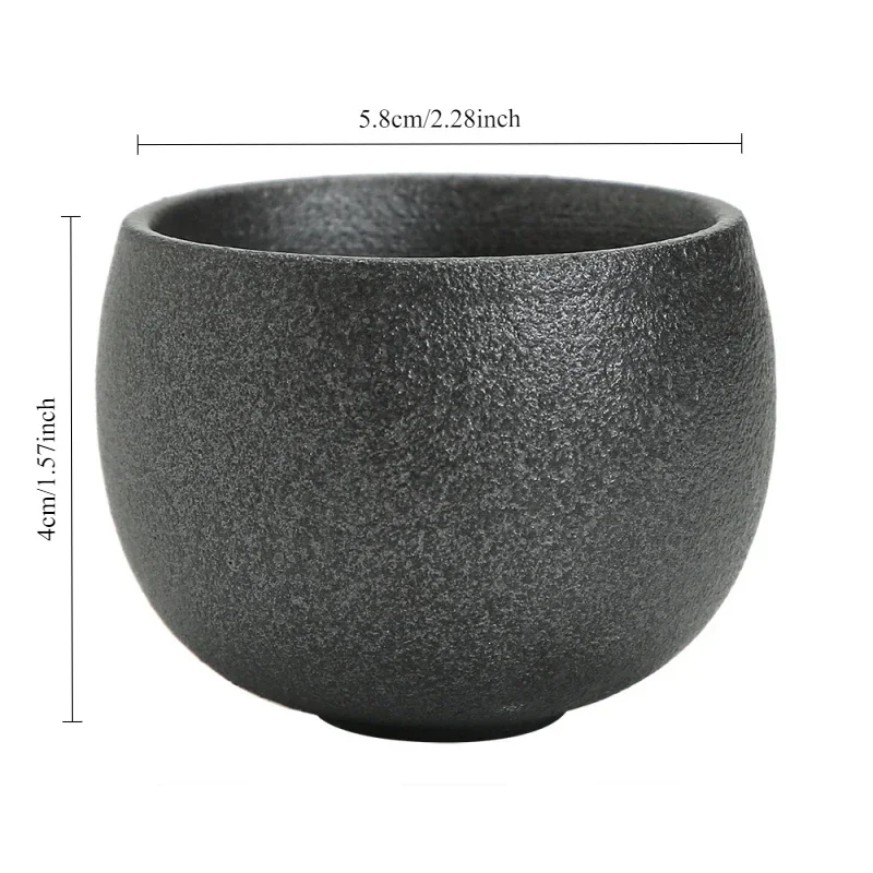 Copo doméstico japonês, chá único, retrô, pedra japonesa, cerâmica, kung fu, xícara de chá, cerâmica única, personalidade única