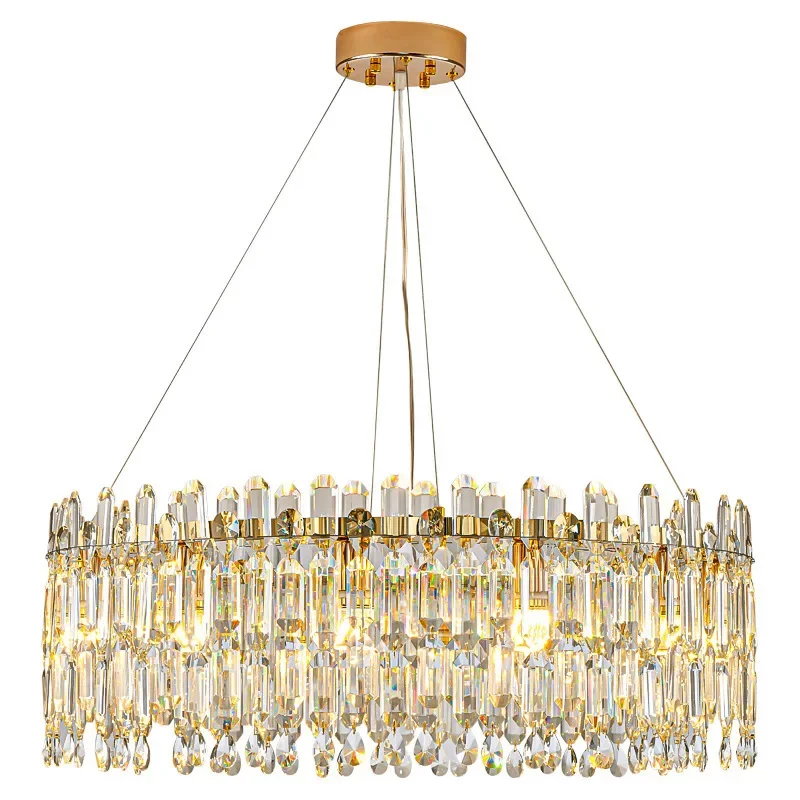 Modern Luxury Crystal Pendant Light - LED Chandelier for Living Room, Kitchen, and Home Decor Ceiling Lighting Fixture Design