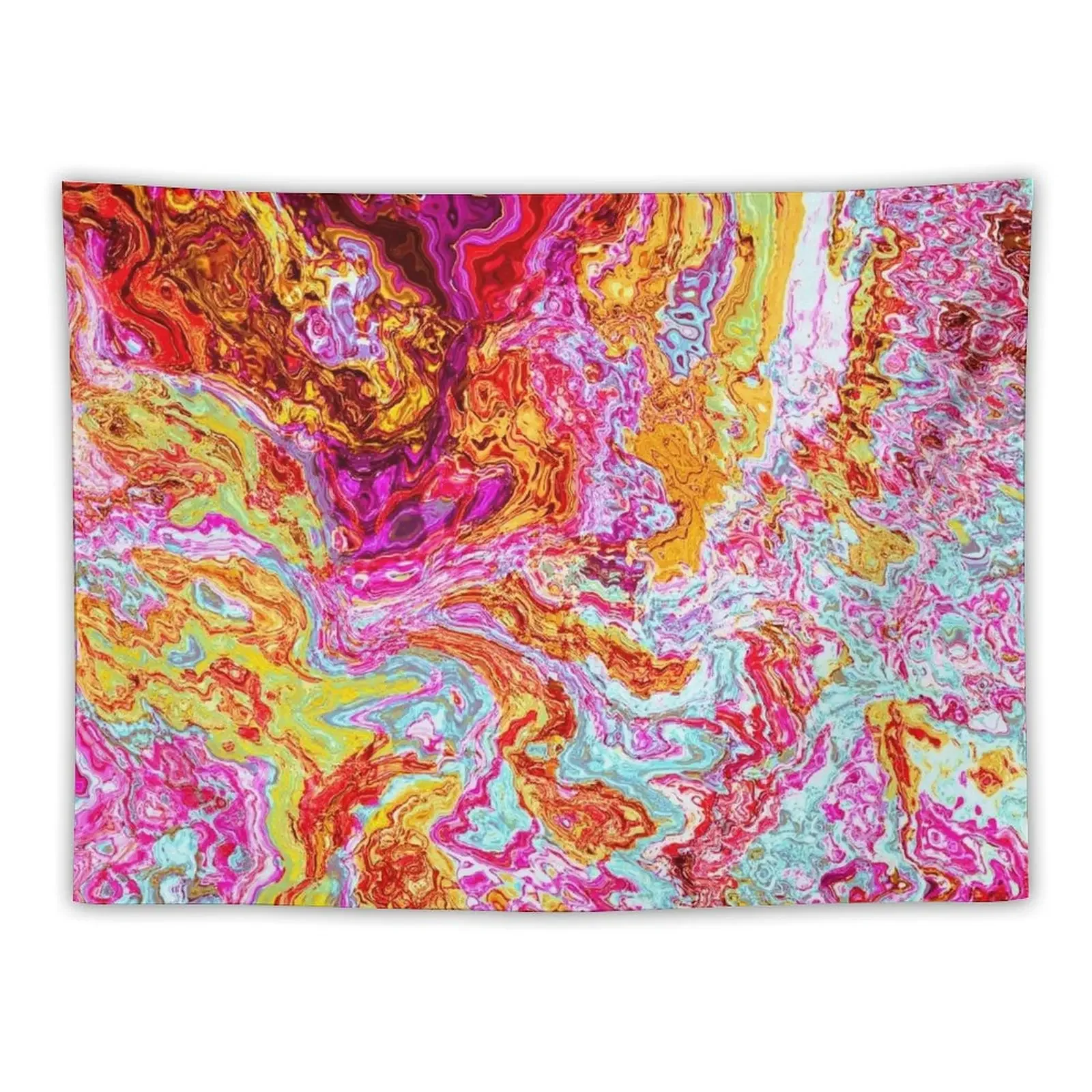 

Oil slick vibrant pinkblue yellow Tapestry Wall Decor Wall Decoration Tapestry