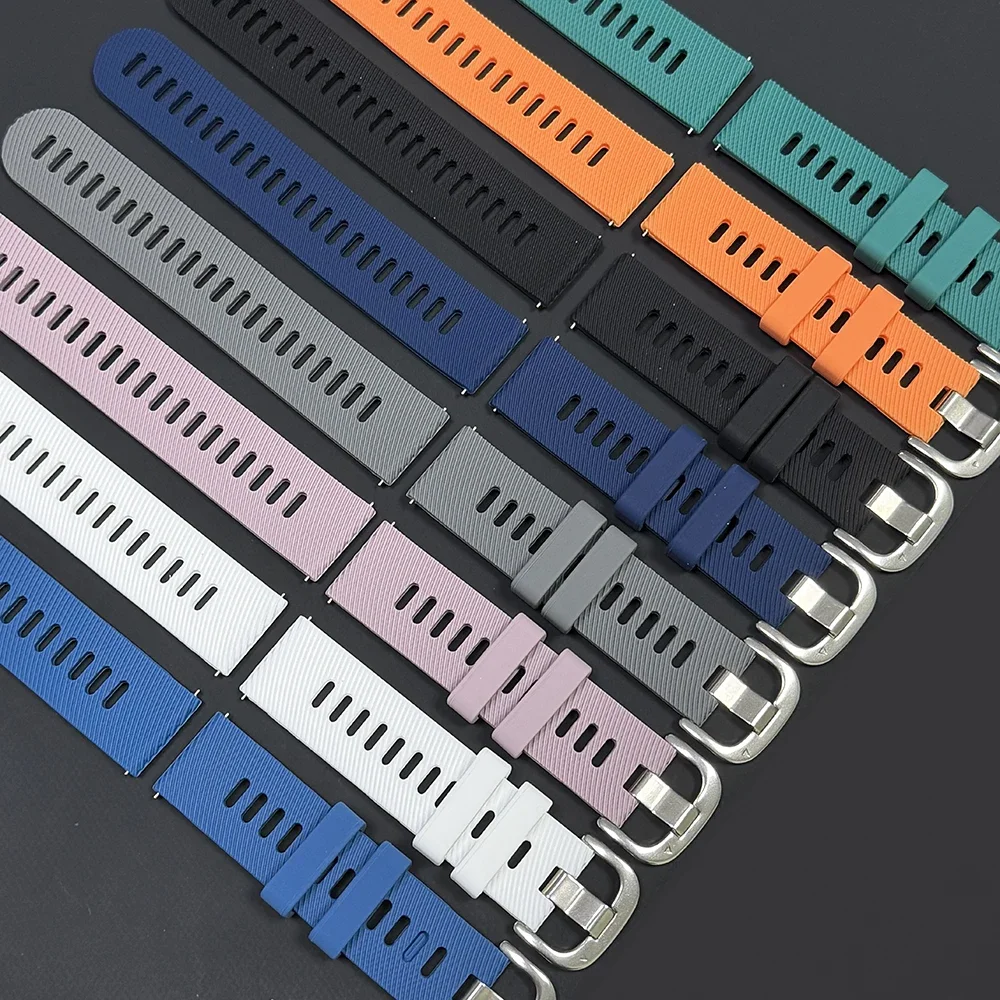 20mm 22mm Strap For Garmin Venu 4 3 Sq 2 Plus Bands Forerunner 570 265 255 245 55 165 170 Music Vivoactive 6 5 Silicone Bracelet