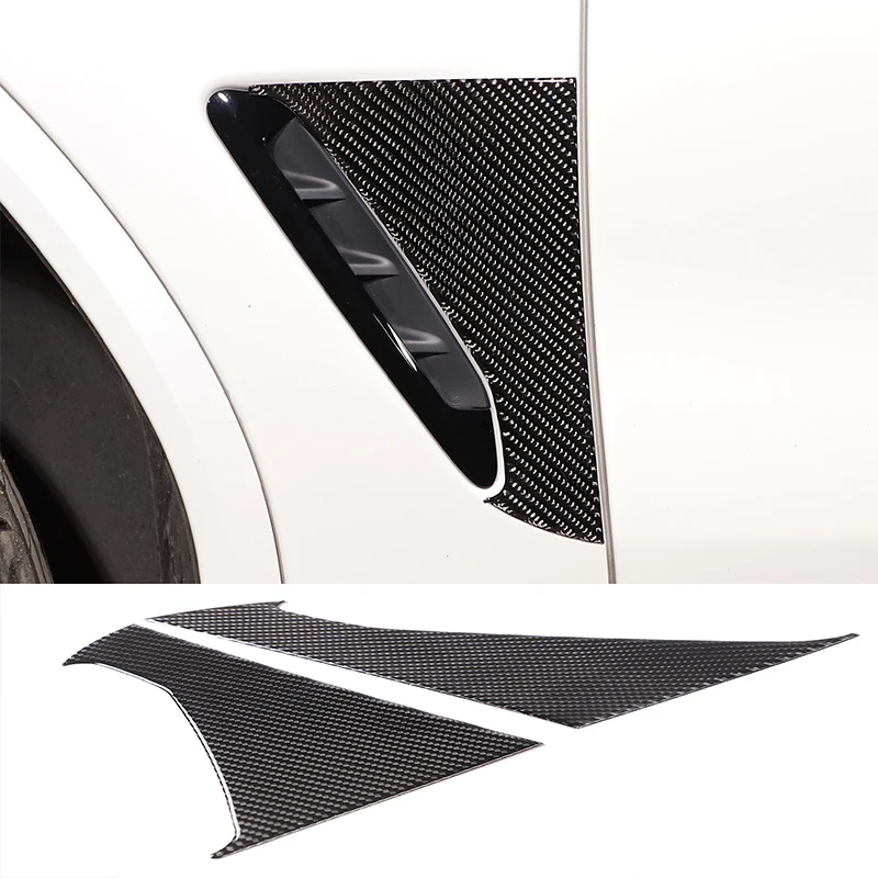 

For 2018-2022 BMW X3 G01 Soft Carbon Fiber Car Front Fender Panel Decorative Sticker Car Exterior Protection Accessories