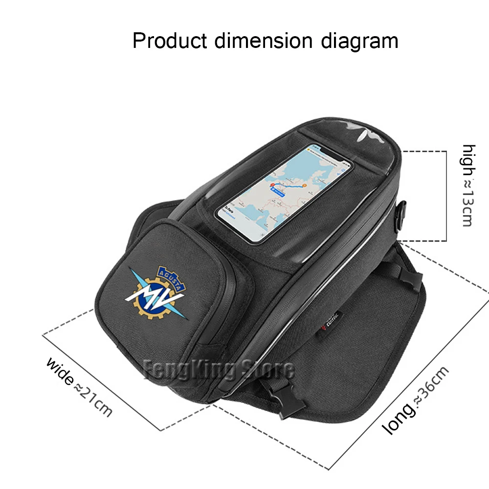 

Motorcycle fuel tank navigation bag waterproof large capacity luggage For MV Agusta Rush 1000 /Dragster RR