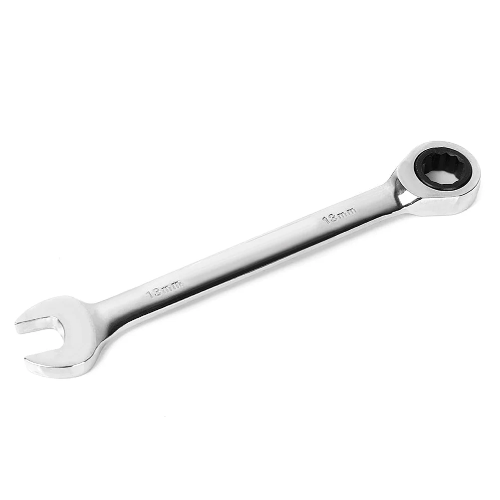 10mm Dual Heads Ratchet Combination Wrench Spanner (Silver) 10mm wrench 10mm spanner 10mm ratchet spanner