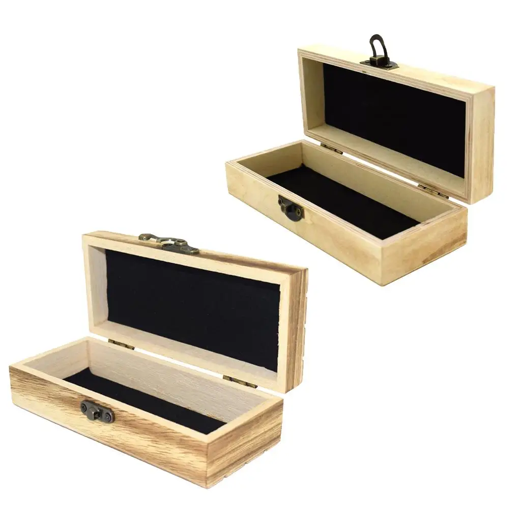 Caja para gafas hecha a mano, estuche protector para gafas de sol de madera de bambú, 16,5 x 6,9 x 4,6 cm