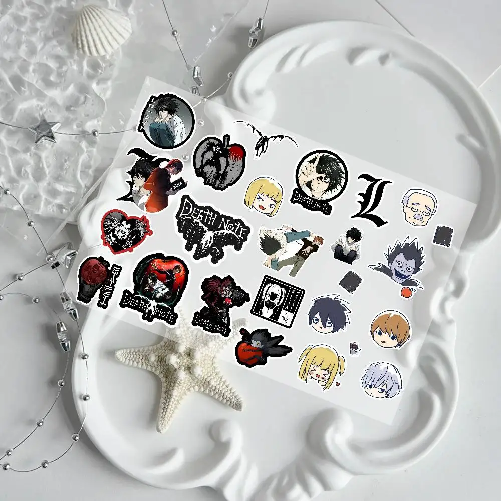 ملصقات مذكرة الموت أنيمي لجرافيتي سكيت الكمبيوتر المحمول زجاجة ماء لعبة دراجة نارية للأطفال اكسسوارات الديكور #2