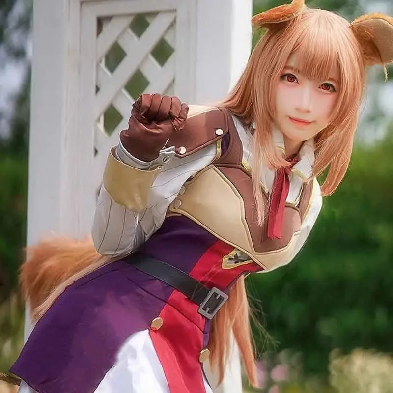 Anime Tate no Yuusha no Nariagari Rising of Shield Hero Raphtalia Cosplay Costume dress Outfit Women Anime Cosplay Costume Set
