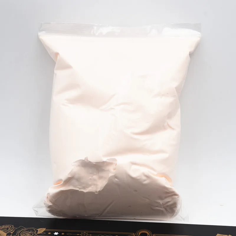 500g/Beutel Professioneller Ultraleichter Ton in Hautfarbe/Weiß, Weicher Ton für Schüler, DIY-Puppenbastelkurse, Bastelmaterialien, Plastilin – Detail 6