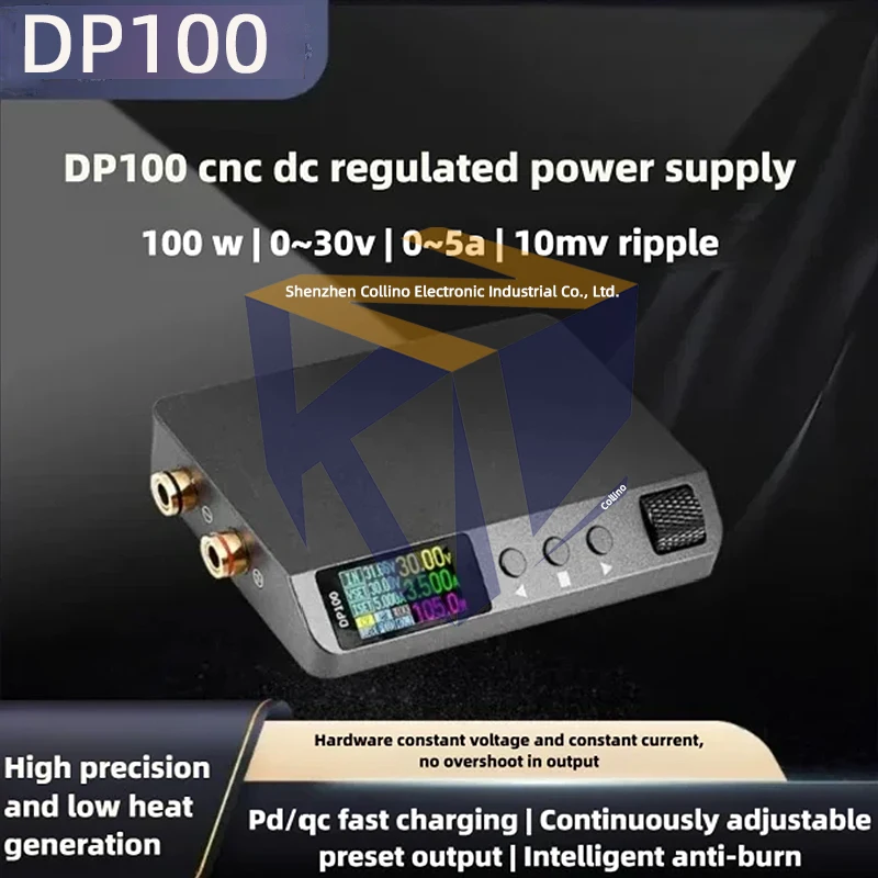 1pcs DP100 CNC Power Supply, DC Regulated Adjustable Portable 100W Constant Voltage/Constant Current 30V 5A Mini